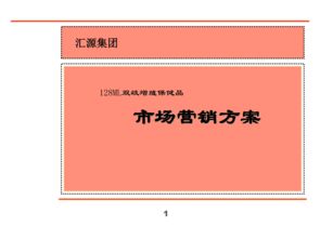 汇源集团新产品营销策划全案